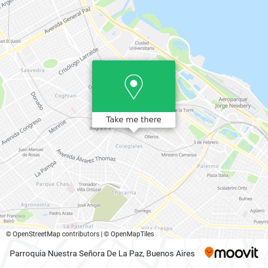 Parroquia Nuestra Señora De La Paz map