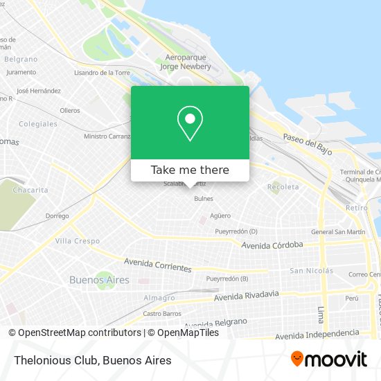 Thelonious Club map