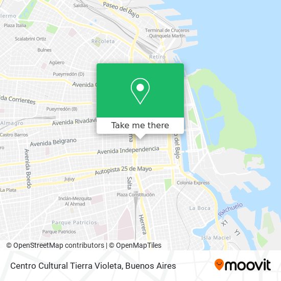 Centro Cultural Tierra Violeta map