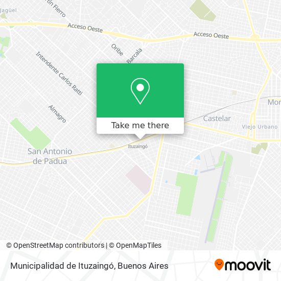 Mapa de Municipalidad de Ituzaingó