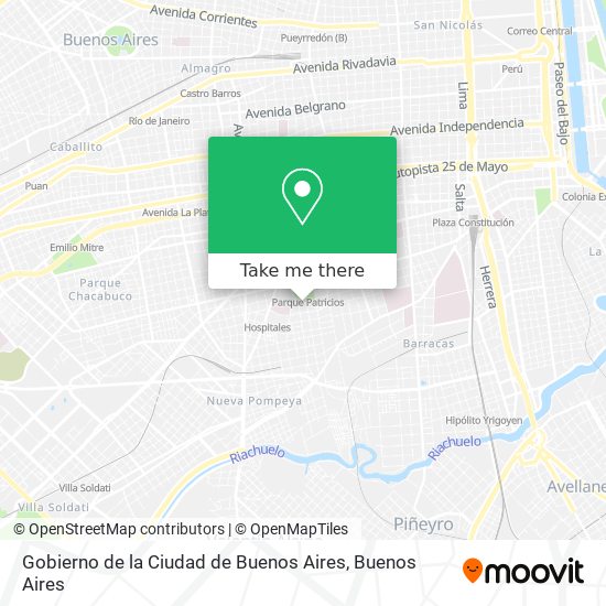 Gobierno de la Ciudad de Buenos Aires map