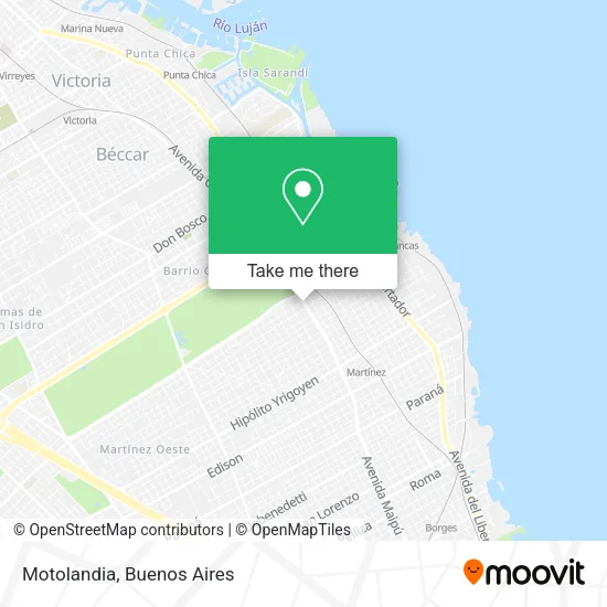 Motolandia map