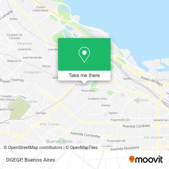Mapa de DGEGP