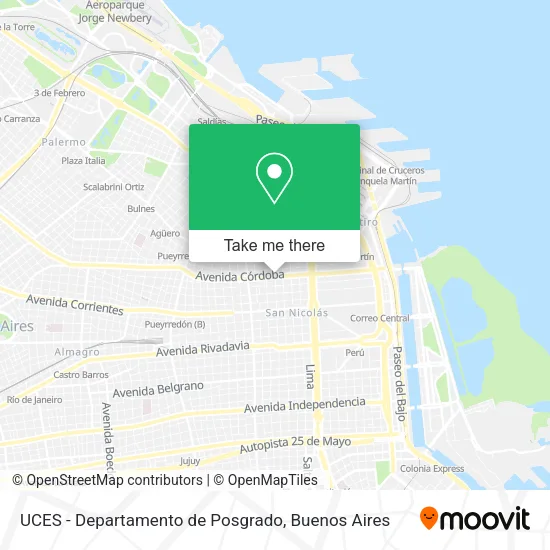 UCES - Departamento de Posgrado map