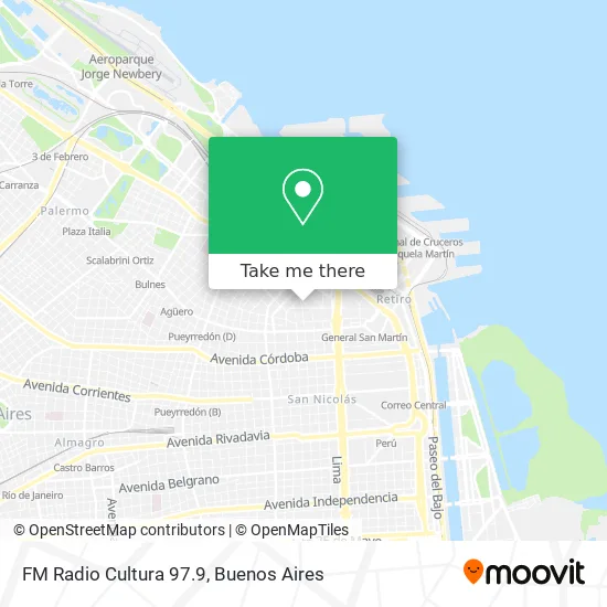 FM Radio Cultura 97.9 map