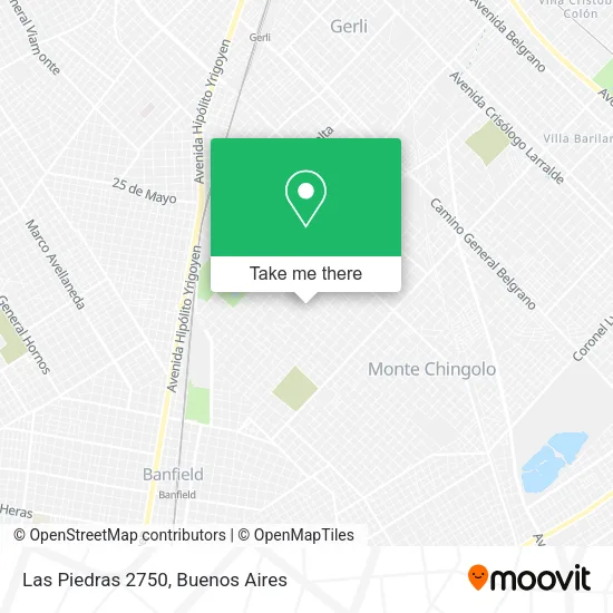 Las Piedras 2750 map