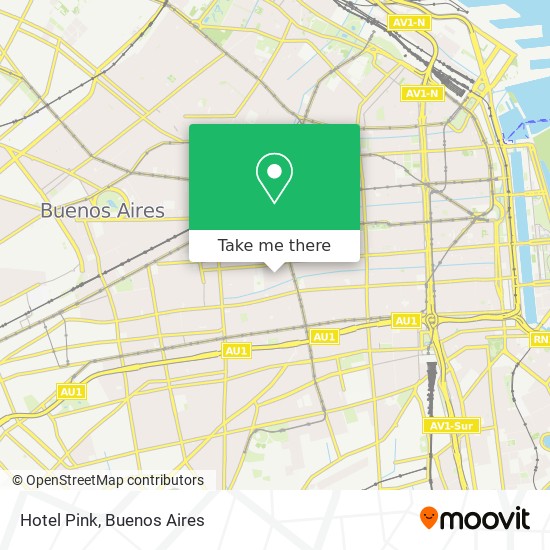 Hotel Pink map