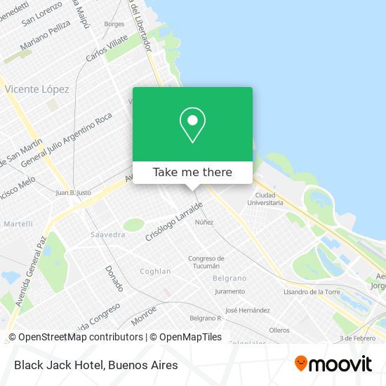 Black Jack Hotel map