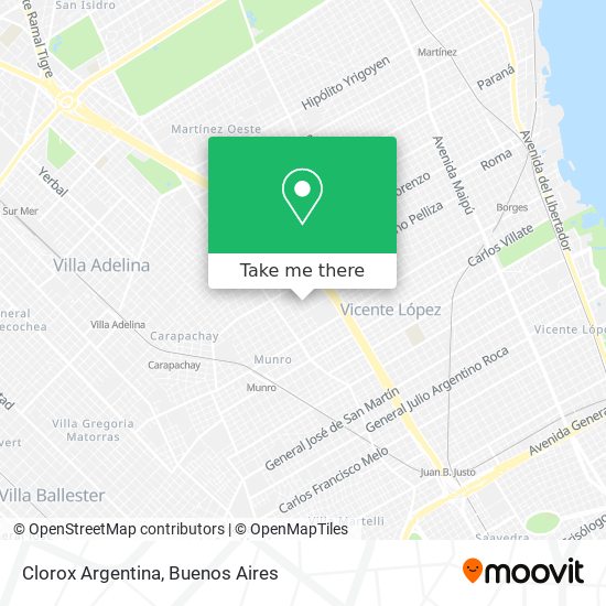 Clorox Argentina map