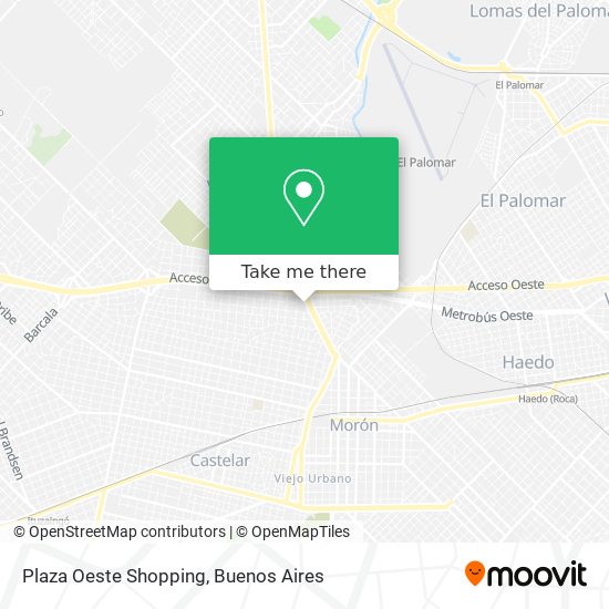 Plaza Oeste Shopping map