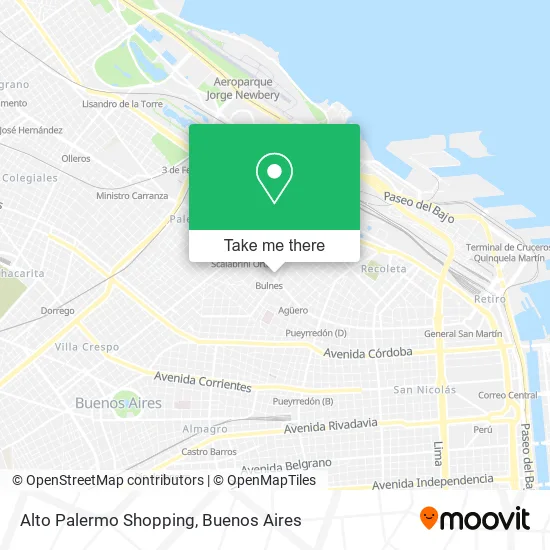 Mapa de Alto Palermo Shopping