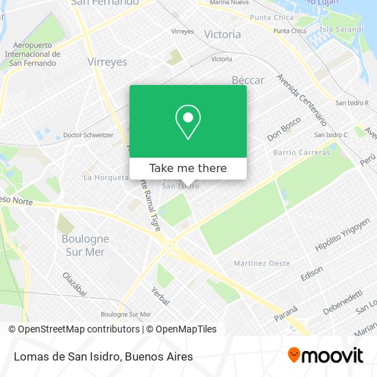 Mapa de Lomas de San Isidro