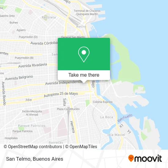 Mapa de San Telmo