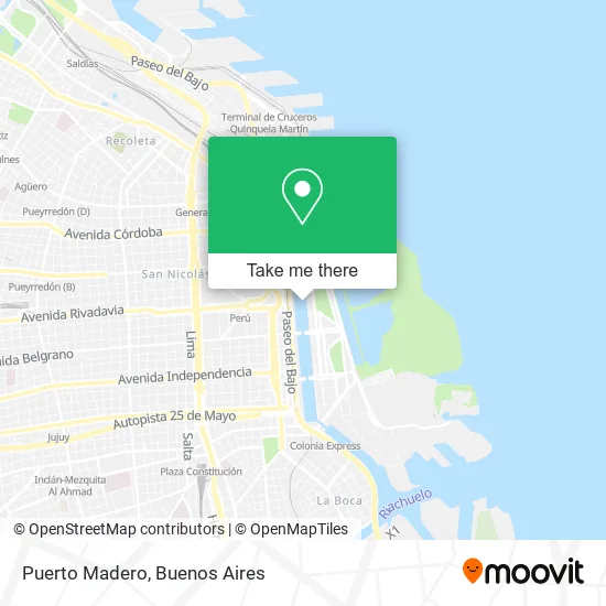 Mapa de Puerto Madero