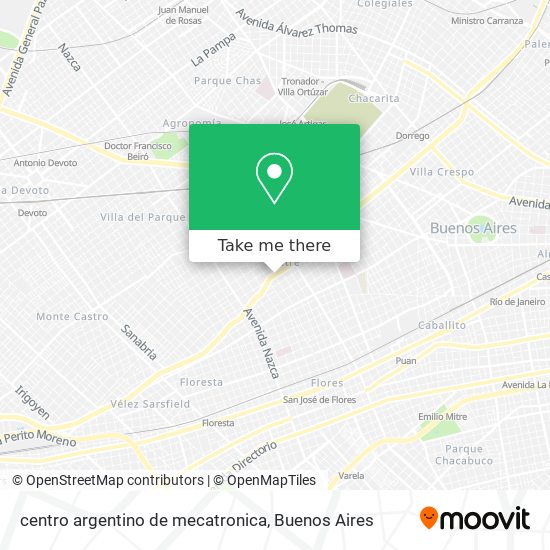 centro argentino de mecatronica map