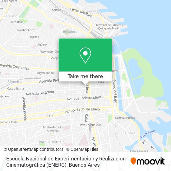 Escuela Nacional de Experimentación y Realización Cinematográfica (ENERC) map