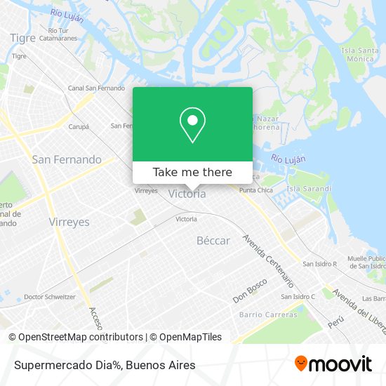 Supermercado Dia% map