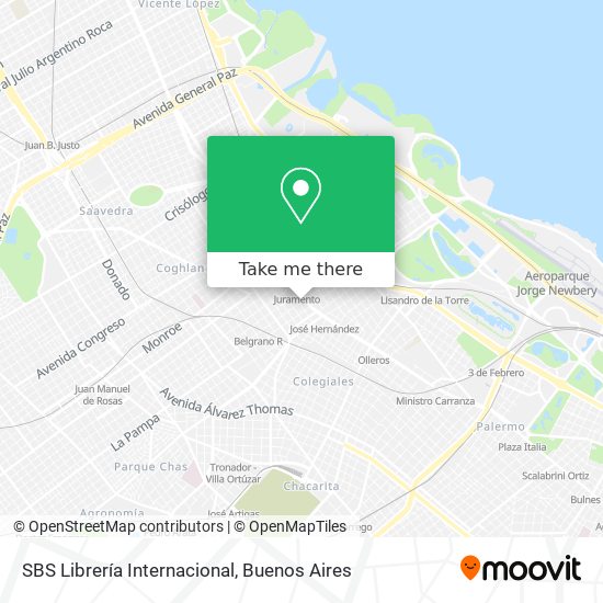 SBS Librería Internacional map