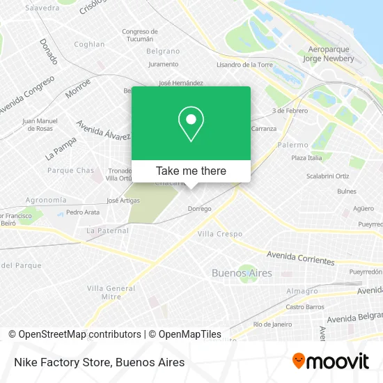 Mapa de Nike Factory Store