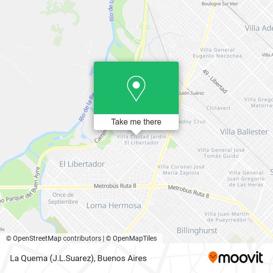 La Quema (J.L.Suarez) map