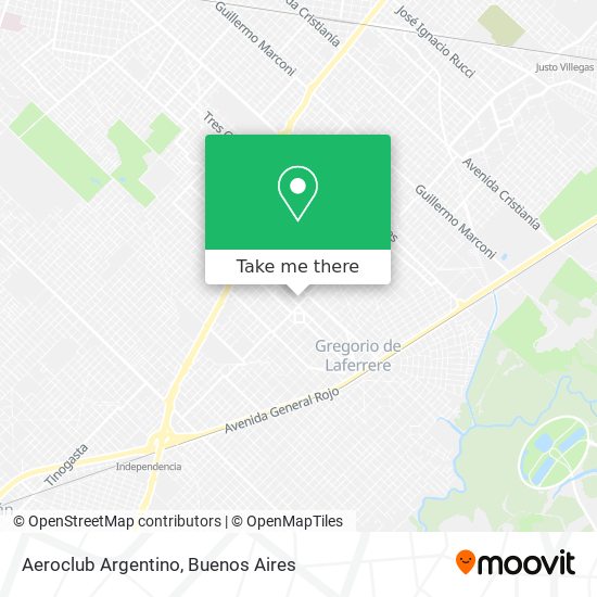 Aeroclub Argentino map