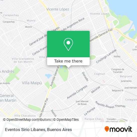 Eventos Sirio Libanes map