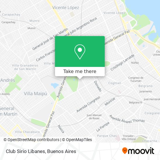 Club Sirio Libanes map
