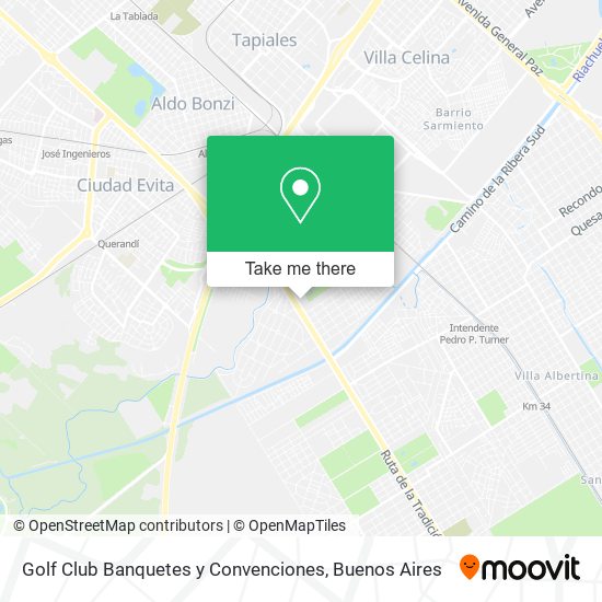 Mapa de Golf Club Banquetes y Convenciones