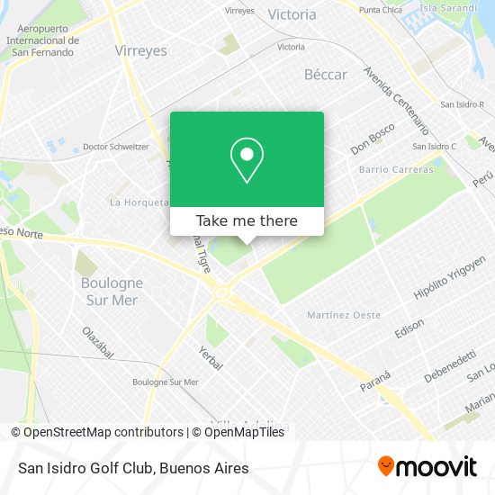 San Isidro Golf Club map
