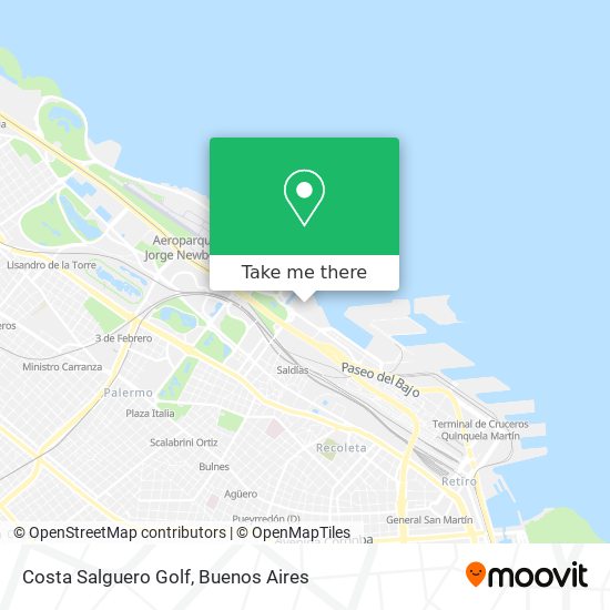 Costa Salguero Golf map