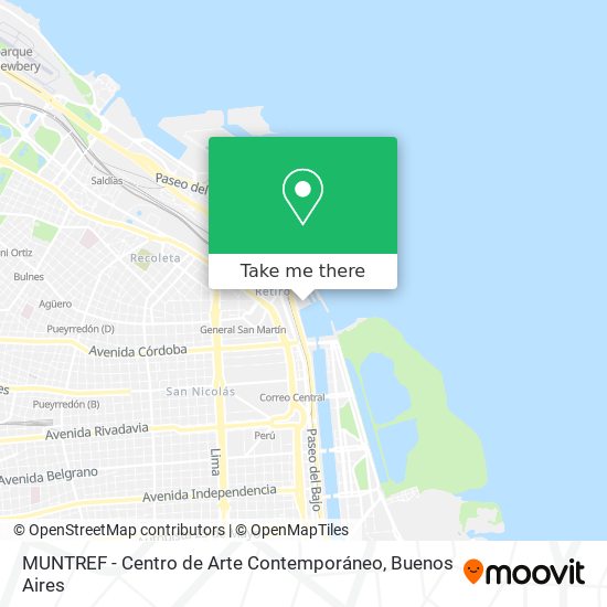 MUNTREF - Centro de Arte Contemporáneo map