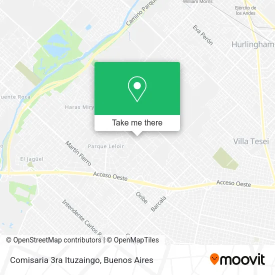 Mapa de Comisaria 3ra Ituzaingo
