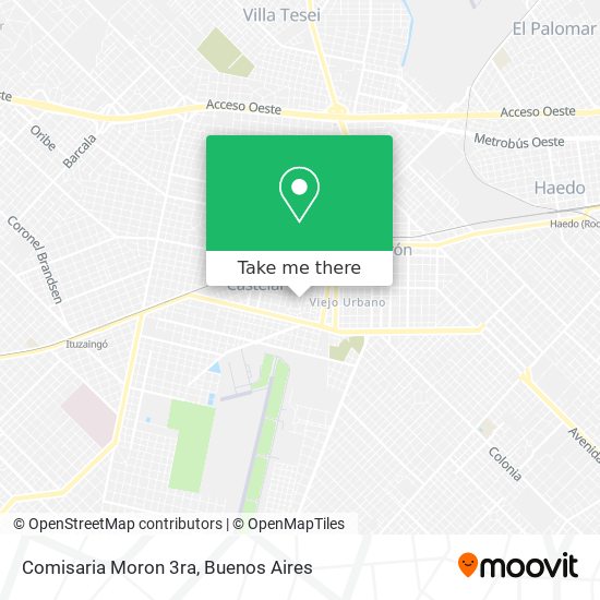 Mapa de Comisaria Moron 3ra