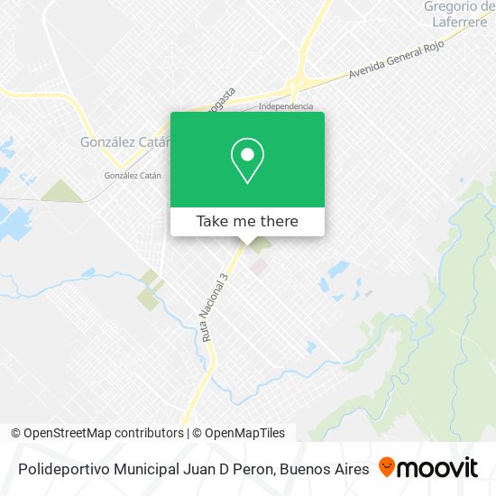 Polideportivo Municipal Juan D Peron map