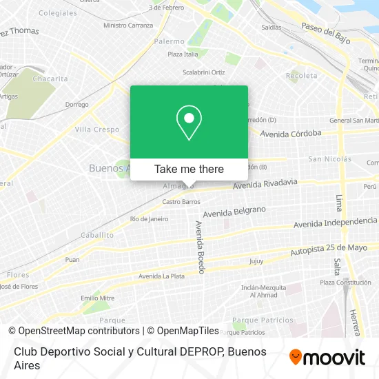 Club Deportivo Social y Cultural DEPROP map