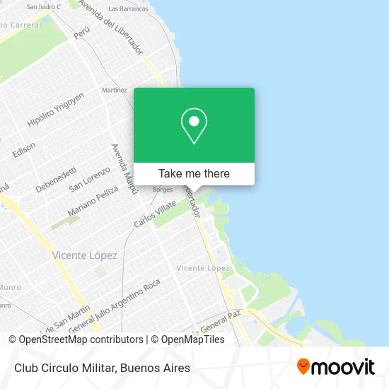 Club Circulo Militar map