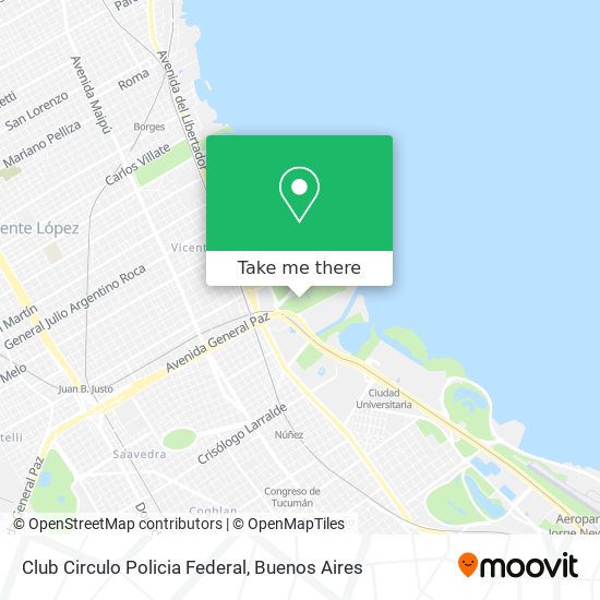Club Circulo Policia Federal map