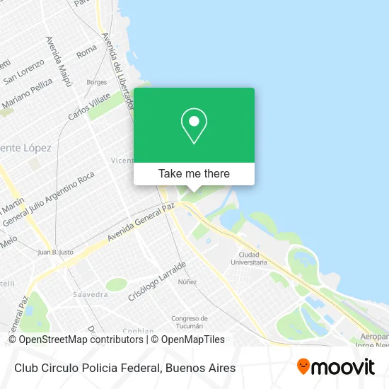 Club Circulo Policia Federal map
