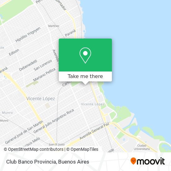 Club Banco Provincia map