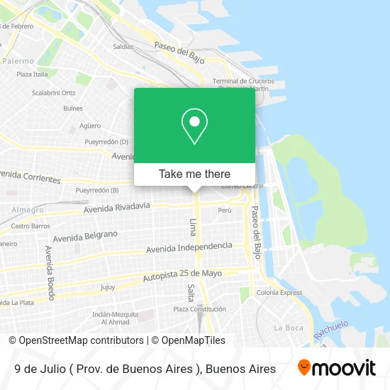 Mapa de 9 de Julio ( Prov. de Buenos Aires )