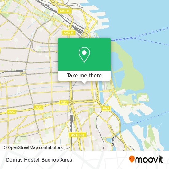 Domus Hostel map