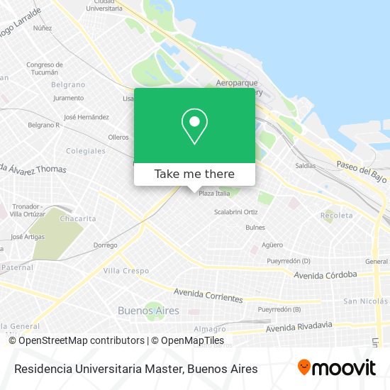 Residencia Universitaria Master map