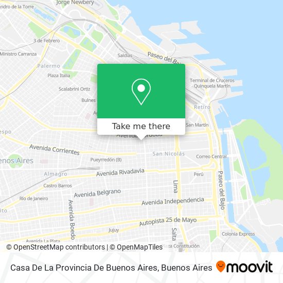 Casa De La Provincia De Buenos Aires map