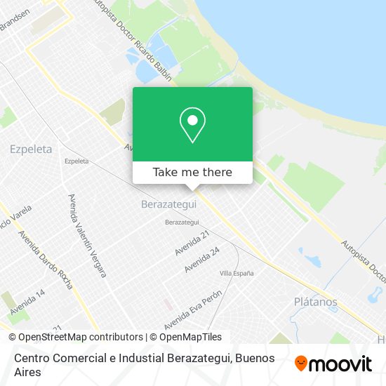 Centro Comercial e Industial Berazategui map