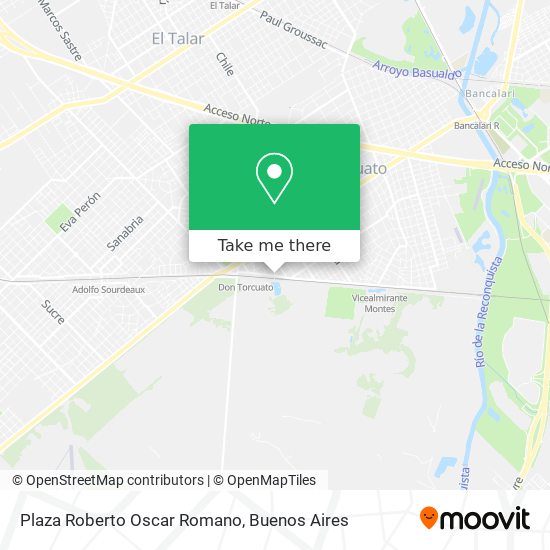 Mapa de Plaza Roberto Oscar Romano