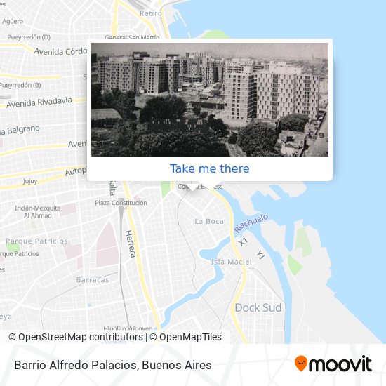 Barrio Alfredo Palacios map
