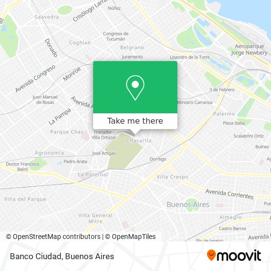 Banco Ciudad map