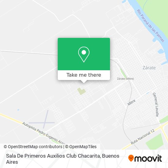 Sala De Primeros Auxilios Club Chacarita map
