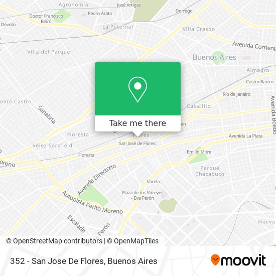 352 - San Jose De Flores map