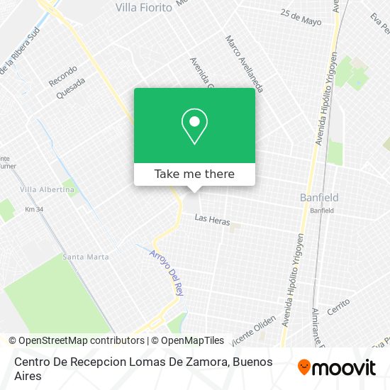 Mapa de Centro De Recepcion Lomas De Zamora